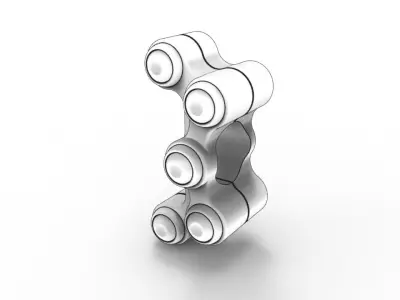 GP 5 Button Switchgear 3D model