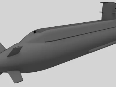SSK Gotland A19 class Low-poly 3D model