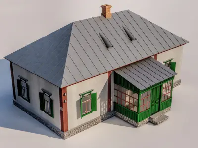 Ukrainian house hata 3D model