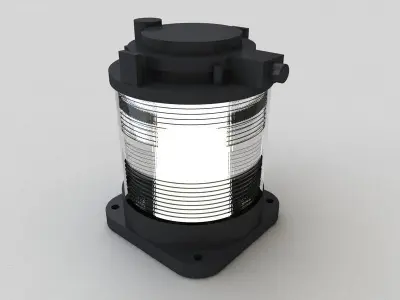 Single Masthead Light 3D model