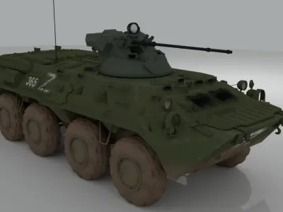 BTR-82 Soviet-Russian APC 3D model