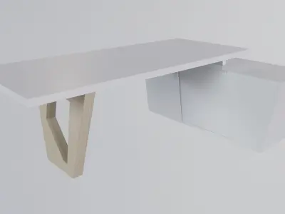 Modern Desk 3D model