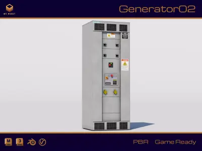 Electrical Box 10 Low-poly 3D model