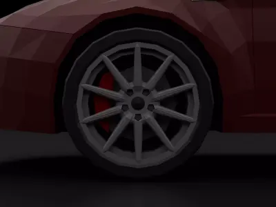 ALFA ROMEO 159 Saloon 2004-2011 Low-poly 3D model