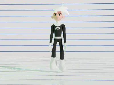 DANNY PHANTOM STYLISED 3D model