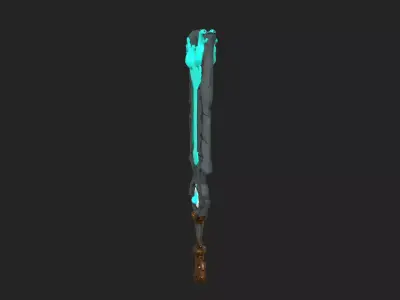 sword 3D Model 001 Low-poly 3D model