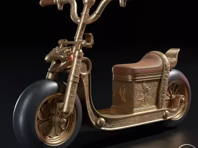 Stunt Scooter 3D model get