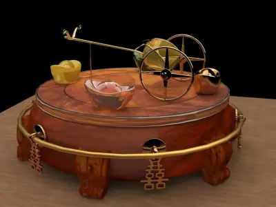 King Tut Chariot   3D model by aceimagedesign-1