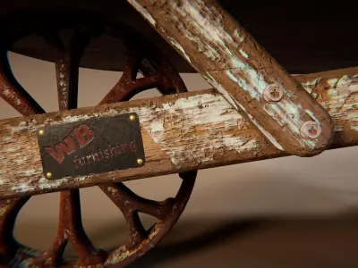 Coffee Table 12 Low-poly 3D model