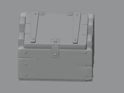 Treasure Chest -  wooden 3D model   3D model