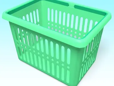 Plastic Basket 3D model