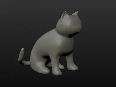 Little kitten 3D model