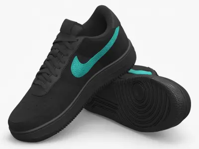  Nike Air Force 1 Low Tiffany Leather Sneakers 