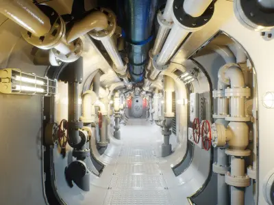 Corridor 002 UE4 3D model