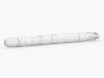 MK 48 Heavyweight ASW Torpedo 3D model