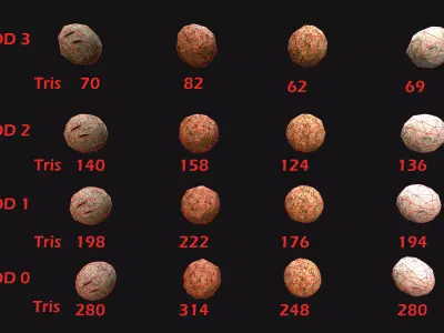 Medieval Wooden Slingshot  Weapon for Shooting Range Low-poly 3D model