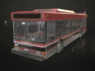 City Bus V4 Low-poly 3D model