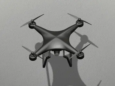 Research Drone Low-poly 3D model