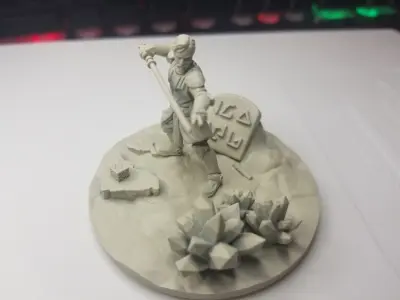 Legion Industrial Jedi or sith 60 mm Base 3D print model