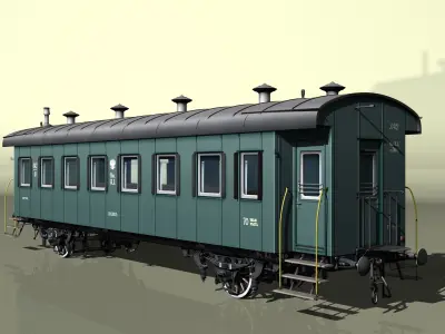 2-axles wagon 3D model