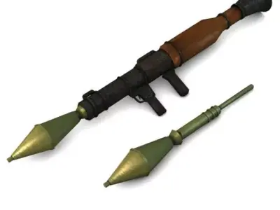 Bazooka Rocket Launcher 3D model