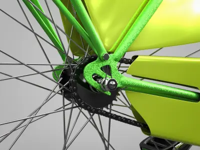 Bicycle High Poly 3D model