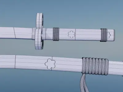 One Piece Katana Enma 3D model