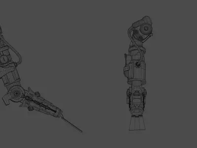 mecha arm Free 3D model