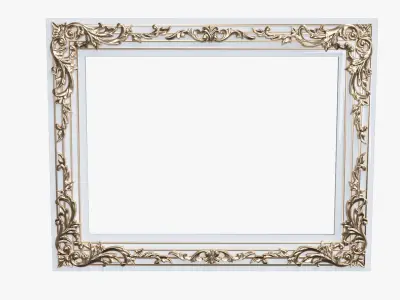 Frames for pictures classical and baroque style 3d model 3D model