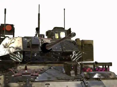 bradley-m3a3  Low-poly 3D model