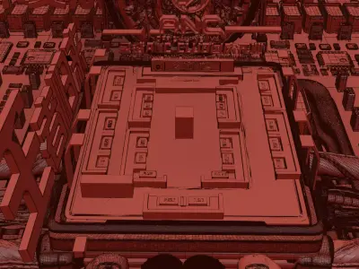 Quantum Core Chip 3D model