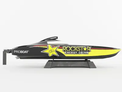 Rockstar Catamaran Gas with remote control pad 3D model