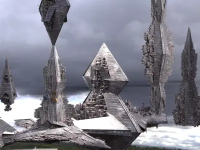 RA City Floating 1  3D model