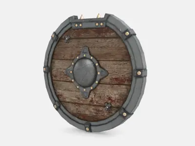 Warrior Shield Low-poly 3D model