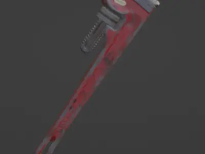 Wrench Low-poly 3D model 45