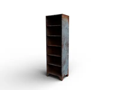 Rusted Metal Stand Low-poly 3D model