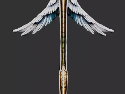Solar Angel Blade Low-poly 3D model