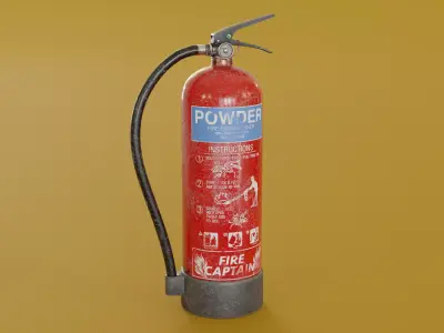 Fire Extinguisher Low-poly 3D model 35
