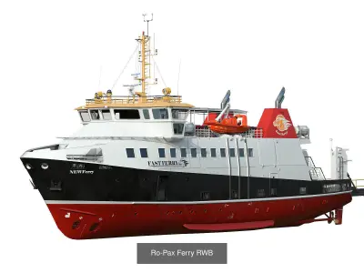 Passenger ferry 3D Model Pack