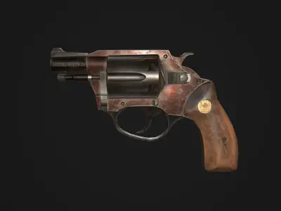Charter Arms Undercoverette 32 Revolver Low-poly Low-poly 3D model