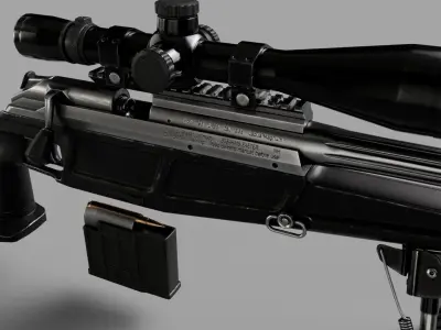 SIG Blaser R93 LRS2 Tactical Low-poly 3D model purchase