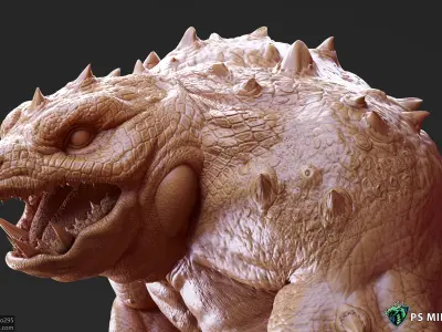 Slaad Lizardman - Pose 2 3D print model