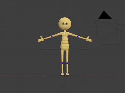 Rigged Friendly Robot Low-poly 3D model
