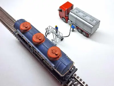 N Scale Portable Liquid Transfer Platform Free 3D model