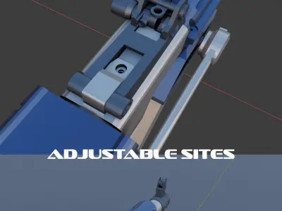 SPUD P45 POTATOGUN 3D model