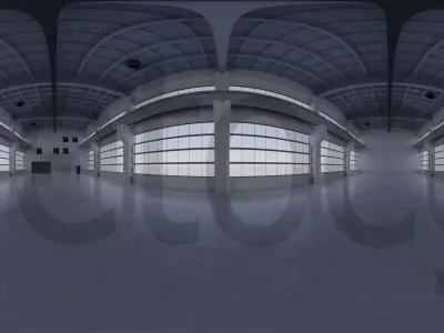 HDRI - Factory Hall Interior 3 Texture