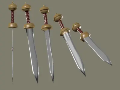 Gladius Sword Low-poly 3D model get