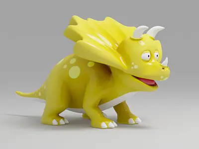 3D model Dinosaur cartoon 2 3D model