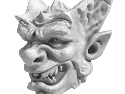 Gargoyle Head 6 3D model