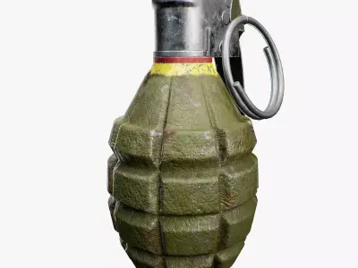 Mk2 Frag Grenade 3D model